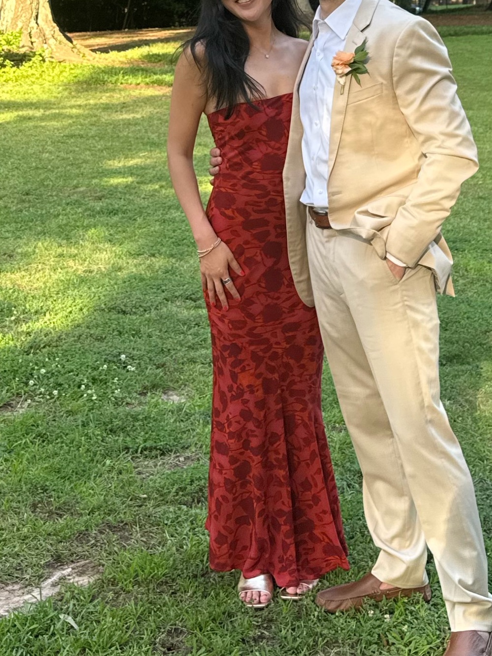 Peppermayo Under The Pagoda Maxi Dress Deep Red